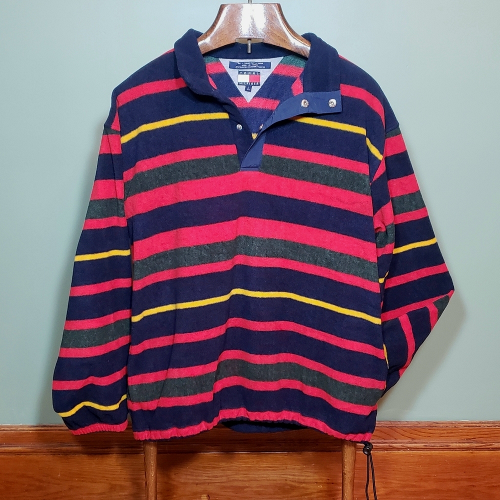 Tommy Hilfiger Vintage Pullover Striped Fleece